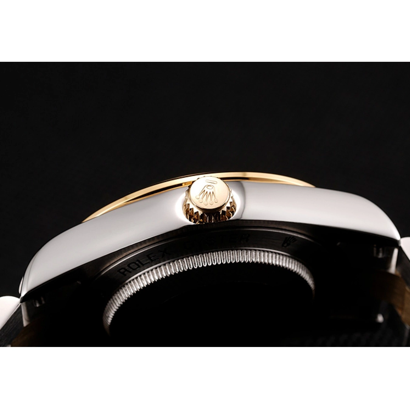 MiroTime 0719 Swiss Rolex Day-Date Champagne Dial Gold Diamond Case Two Tone Stainless Steel Bracelet 1453974